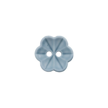 Union Knopf Poly-Knopf Blume 2L 15mm 22St