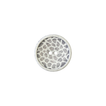 Union Knopf Poly Kn 2L Leo Print 15mm - 22St