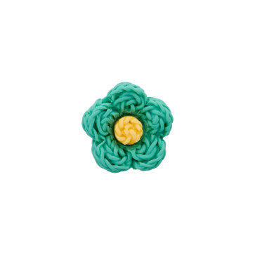 Union Knopf Poly Kn Öse Blume 13mm - 22St
