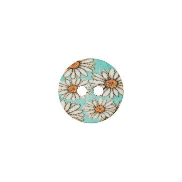 Union Knopf Poly Kn 2L Blumen 12mm - 25St
