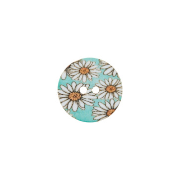 Union Knopf Poly Kn 2L Blumen 18mm - 20St