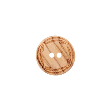 Union Knopf Holz Kn 2L 18mm - 22St