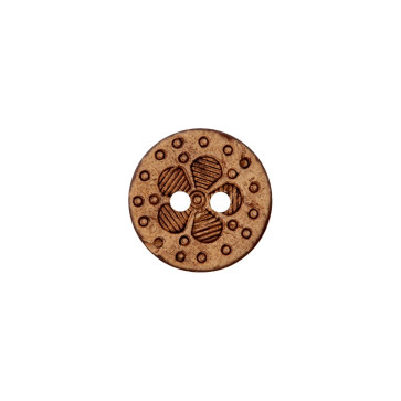 Union Knopf Kokos Kn 2L Blume 12mm - 30St