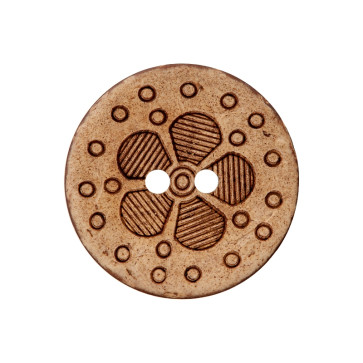 Union Knopf Kokos Kn 2L Blume 23mm - 20St
