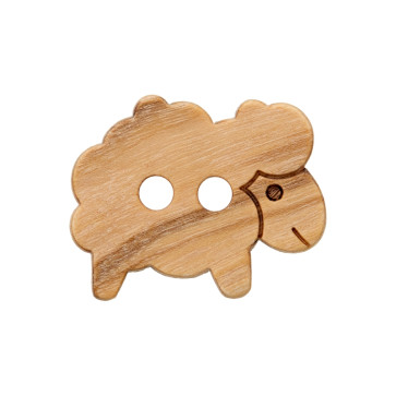 Union Knopf Holzknopf 2L Schaf 19mm - 25St