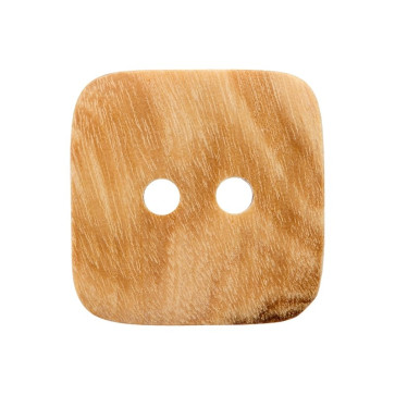 Union Knopf Holz Kn 2L Quadrat 20mm - 20St