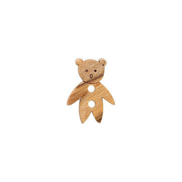 Union Knopf Holz Kn 2L 15mm Teddy - 35St