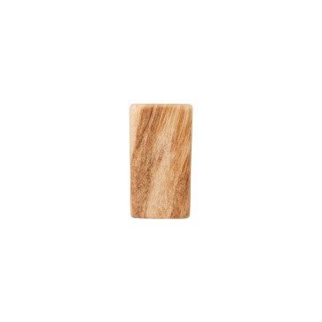 Union Knopf Kordelende Holz Durchl.4mm15mm -26St
