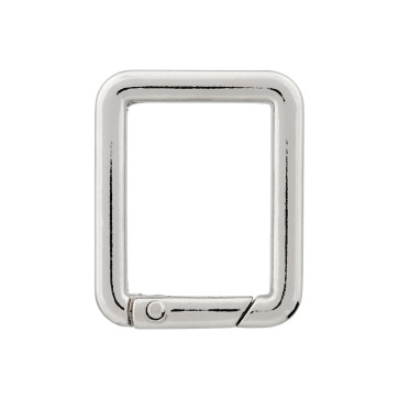 Union Knopf Karabinerhaken Quadrat 25mm - 8St