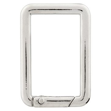 Union Knopf Karabinerhaken Quadrat 30mm - 8St