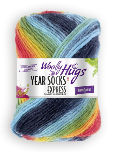 WOOLLY HUG Year Socks Express 5x100g