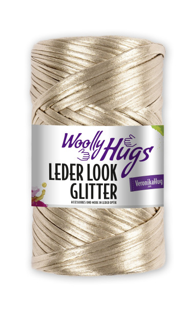 WOOLLY HUGS Leder-Look Glitter 5x200g