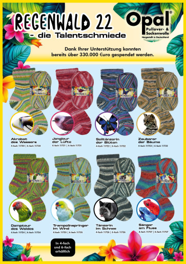 Opal Regenwald 22 4fach Sortiment