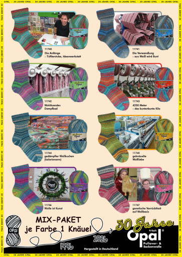 Opal 30 Jahre - die Jubiläumskollektion 4-fach (8x1Knäuel)