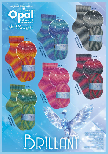 Opal Brilliant mit Silbereffekt 4-fach Sortiment