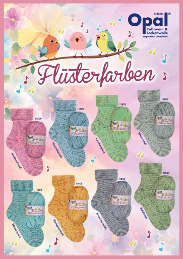 Opal Flüsterfarbe  4-fach Sortiment