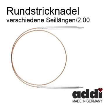 2,00mm Rundstrickndl.ADDI ni   2,0