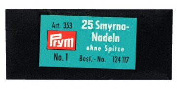 Prym Smyrnanadeln o. Sp. ST 1 2,40 x 70 mm silberfarbig