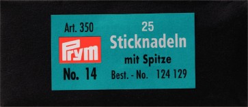 Prym Sticknadeln mit Sp. ST 14 1,90 x 60 mm silberfarbig