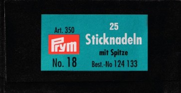 Prym Sticknadeln mit Sp. ST 18 1,20 x 50 mm silberfarbig