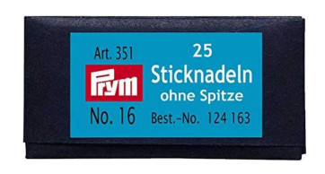 Prym Sticknadeln ohne Sp. ST 16 1,60 x 55 mm silberfarbig