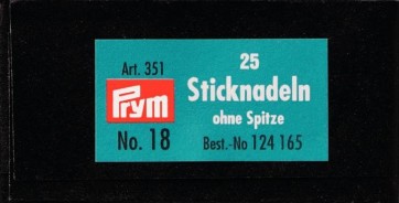 Prym Sticknadeln ohne Sp. ST 18 1,20 x 50 mm silberfarbig