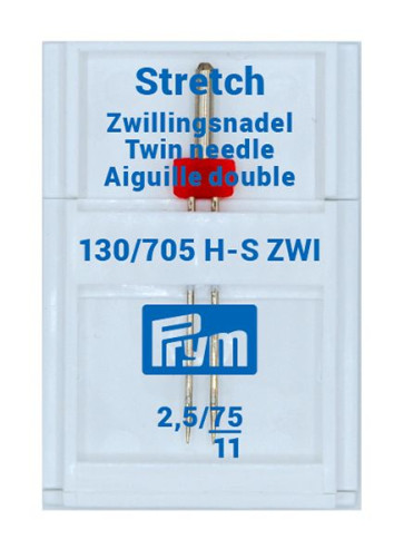 Prym Doppel-Maschinennadeln 130/705 Stretch 75/2,5 mm #