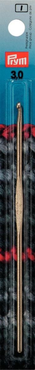 Prym Woll-Häkelnadeln ohne Griff ALU 14 cm 3,00 mm silberfarbig