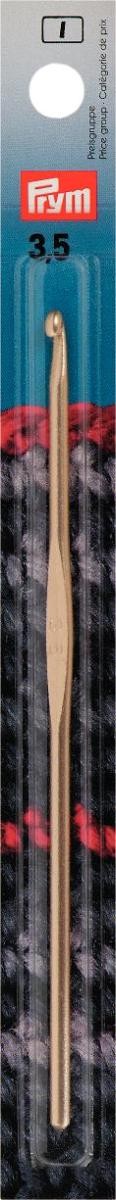 Prym Woll-Häkelnadeln ohne Griff ALU 14 cm 3,50 mm silberfarbig