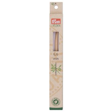 Prym Woll-Häkelnadel BAMBUS 15 cm 5,5 mm #