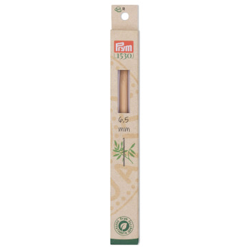 Prym Woll-Häkelnadel BAMBUS 15 cm 6,5 mm #