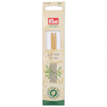Prym Strumpfstricknadeln BAMBUS 15 cm 2,00 mm