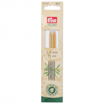 Prym Strumpfstricknadeln BAMBUS 15 cm 2,50 mm