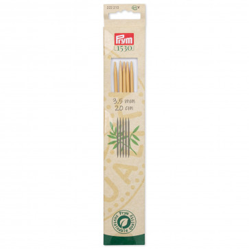 Prym Strumpfstricknadeln BAMBUS 20 cm 3,50 mm