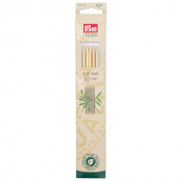 Prym Strumpfstricknadeln BAMBUS 20 cm 4,00 mm