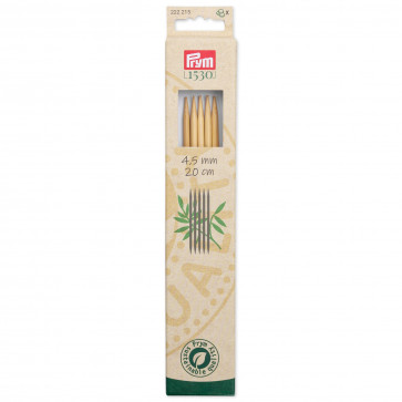 Prym Strumpfstricknadeln BAMBUS 20 cm 4,50 mm
