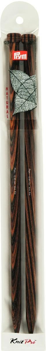 Prym Jackenstricknadeln NATURAL farbig 35 cm 12,00 mm