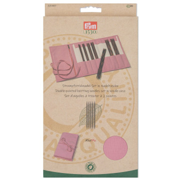 Prym Strumpfstricknadel Set Natural rose 2-4,5 #