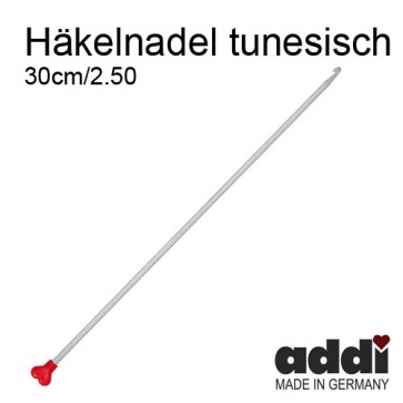 2,50mm Tunes.Häkelndl.ADDI Alu,gr.30cm/2,5