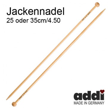 4,50mm Strickn.ADDI Bambus /4,5