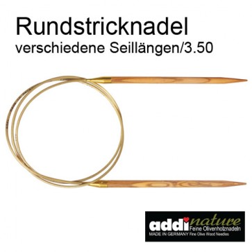 3,50mm Rundstric.ADDI Olivenholz  3,5