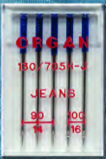 ORGAN Maschinnadel Jeans     5 Ndl.