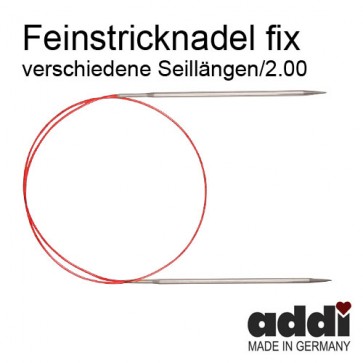 2,00mm Fein-Rundstrickndl.ADDI  nick. 2,0