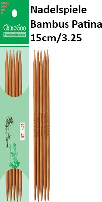 ChiaoGoo Nadelspiele Bambus Patina 15cm/3.25