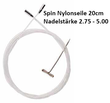 ChiaoGoo Spin Nylonseile 20cm für Nadelst. 2.75 - 5.00