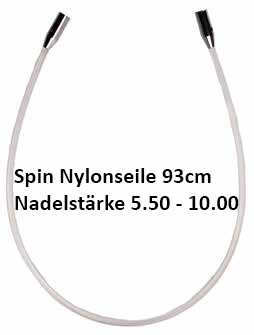 ChiaoGoo Spin Nylonseile 93cm für Nadelst. 5.50 - 10.00