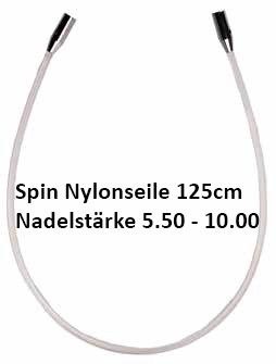 ChiaoGoo Spin Nylonseile 125cm für Nadelst. 5.50 - 10.00