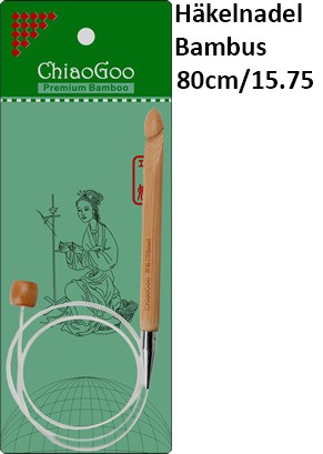 ChiaoGoo Häkeln. Bambus Seillänge 80cm/15.75
