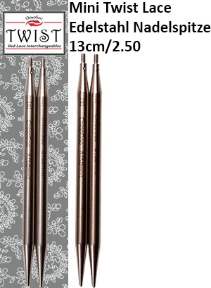 ChiaoGoo Mini Twist Lace Edelstahl Nadelspitze 13cm/2.50