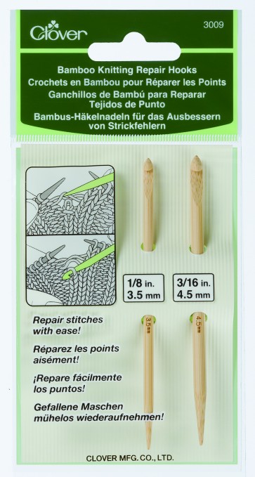CLOVER Bambus-Häkelnadel f. Korrektur